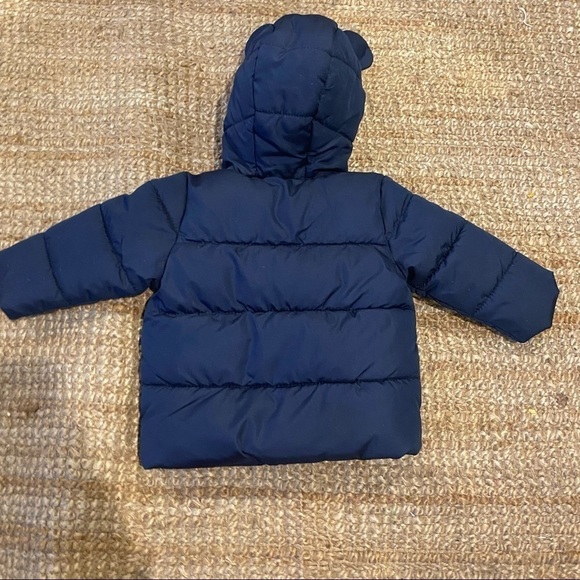 Old Navy Baby Frost-Free Hooded Puffer Jacket NavySize 6/12m NWOT - Picture 8 of 8